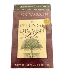 THE PURPOSE DRIVEN LIFE ~ AUDIOBOOK READ BY RICK WARREN ~ 2002 ~ CASSETTES ~ NEW
